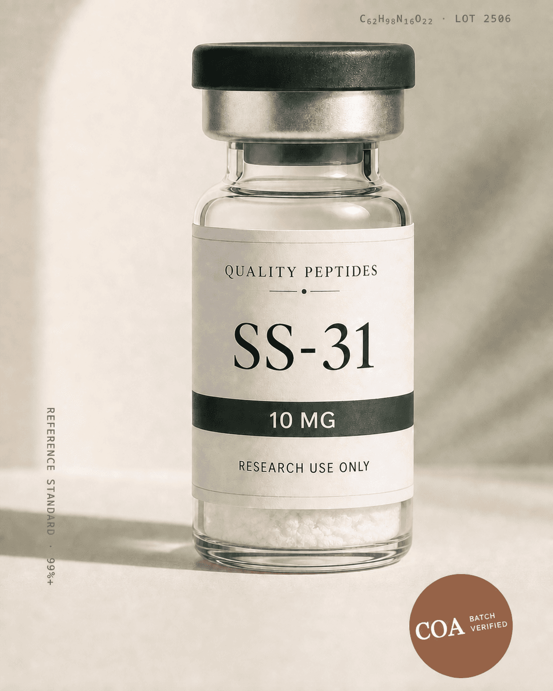 SS-31 10 MG Quality Peptides research vial